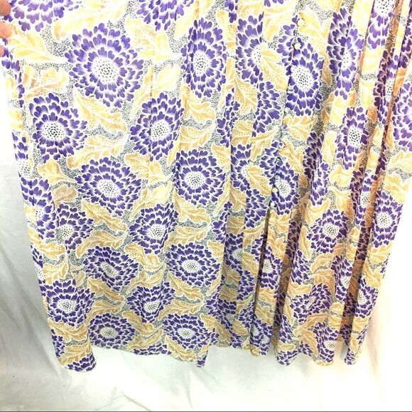 H&M Button Front Floral Sleeveless Maxi Dress Size 4 - Picture 5 of 8